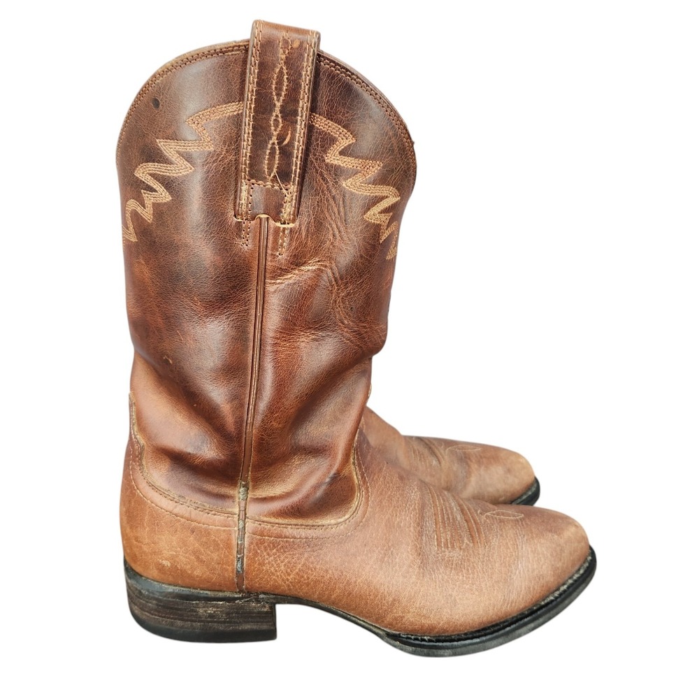 Ariat Western Boots Mens 8 D Sedona Brown Leather Cowboy Roper Botas‎